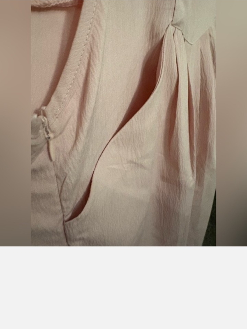 Halara Small Women's Light Pink Wide-Leg Overall Jumpsuit Onesie Outfit 2 4 6 - Picture 2 of 6